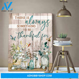 Hummingbird Canvas There is always something to be thankful for Wall Art Decor