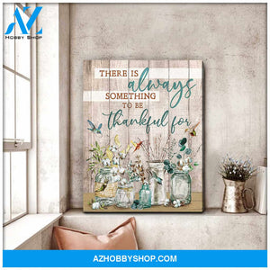 Hummingbird Canvas There is always something to be thankful for Wall Art Decor