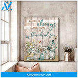 Hummingbird Canvas There is always something to be thankful for Wall Art Decor