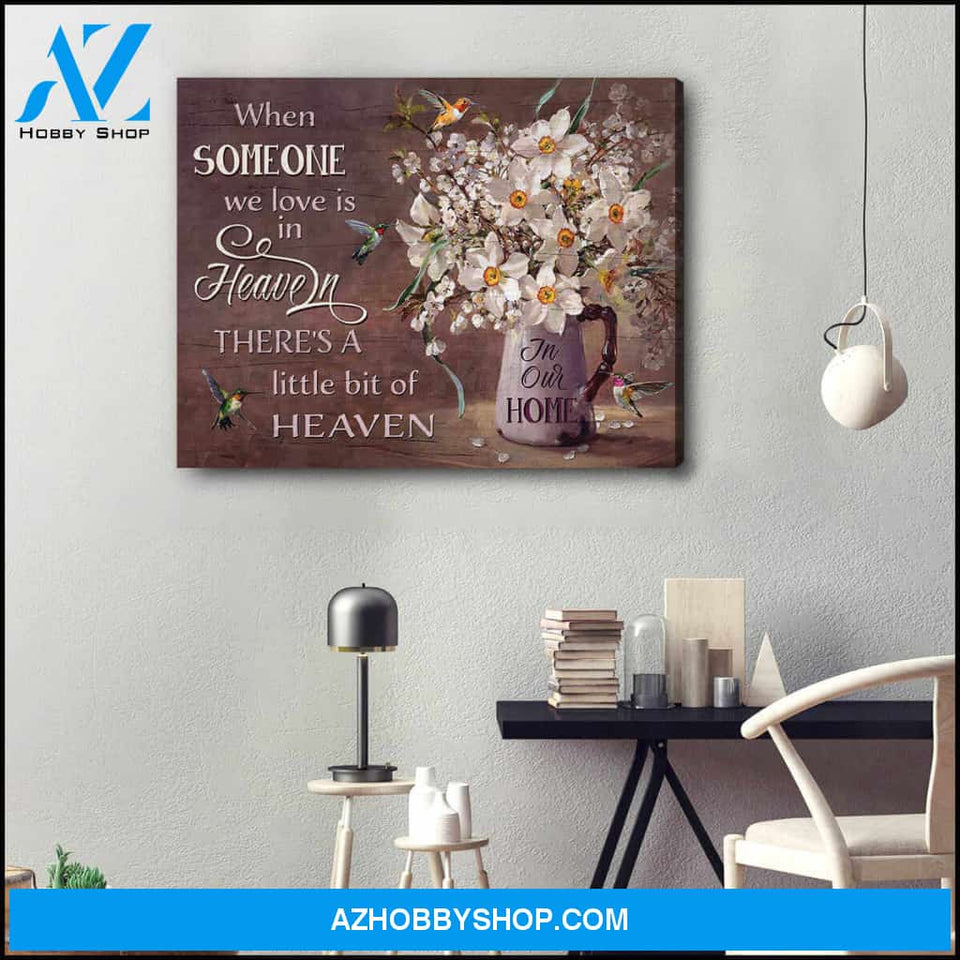 Hummingbird Canvas When Someone Wall Art Decor