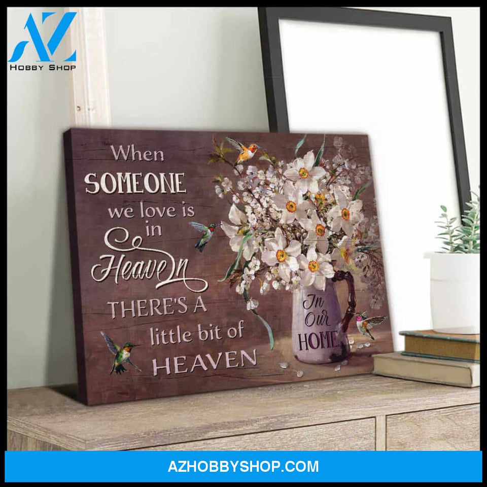 Hummingbird Canvas When Someone Wall Art Decor