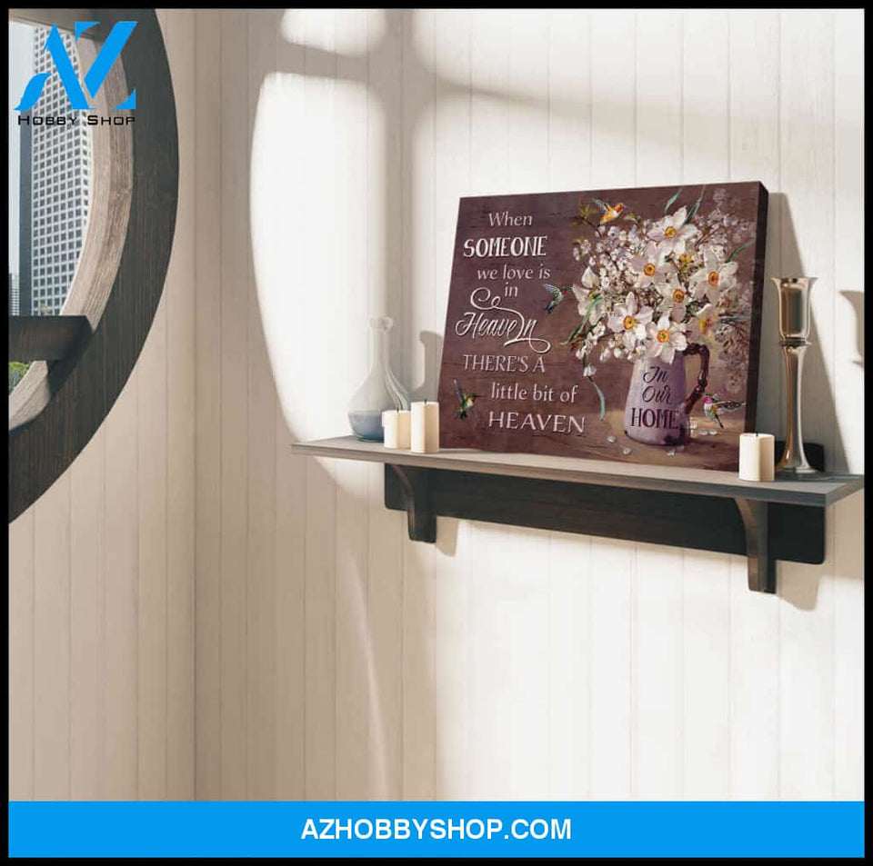 Hummingbird Canvas When Someone Wall Art Decor