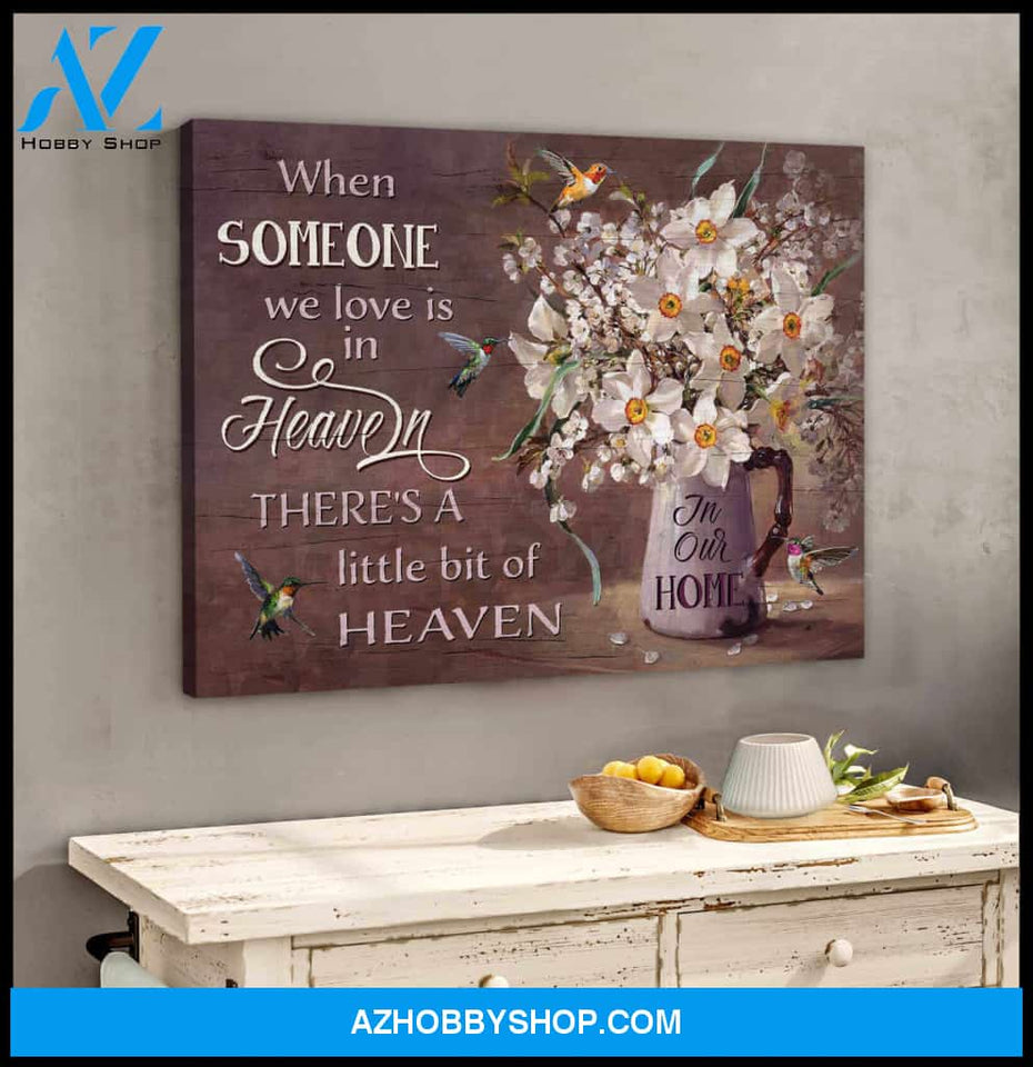 Hummingbird Canvas When Someone Wall Art Decor