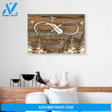 Hummingbird Custom Name Christmas Canvas Wall Art
