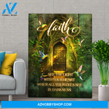 Hummingbird Faith Wall Art Canvas