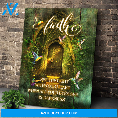 Hummingbird Faith Wall Art Canvas