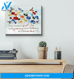 Hummingbird Find Joy Canvas Wall Art