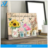 Hummingbird Flowers Canvas Wall Art