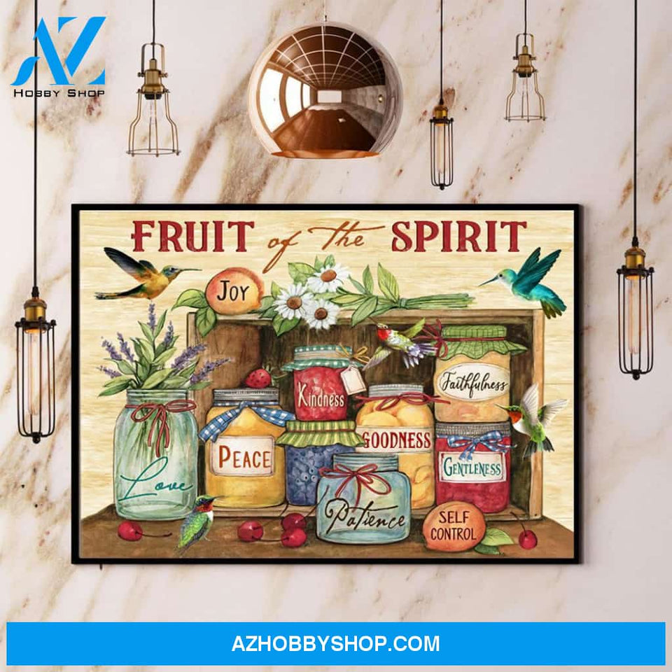 Hummingbird Fruit Of The Spirit Love Peace Joy Canvas And Poster, Wall Decor Visual Art