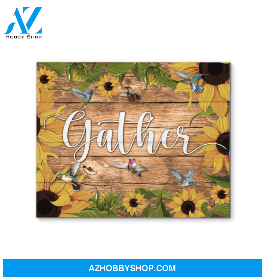 Hummingbird - Gather - Canvas Wall Art