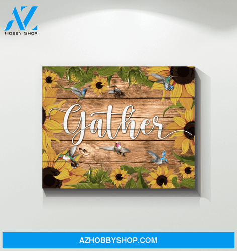 Hummingbird - Gather - Canvas Wall Art