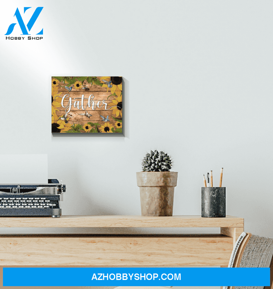 Hummingbird - Gather - Canvas Wall Art