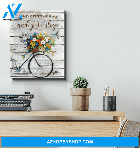 Hummingbird Give It To God Canvas Wall Art