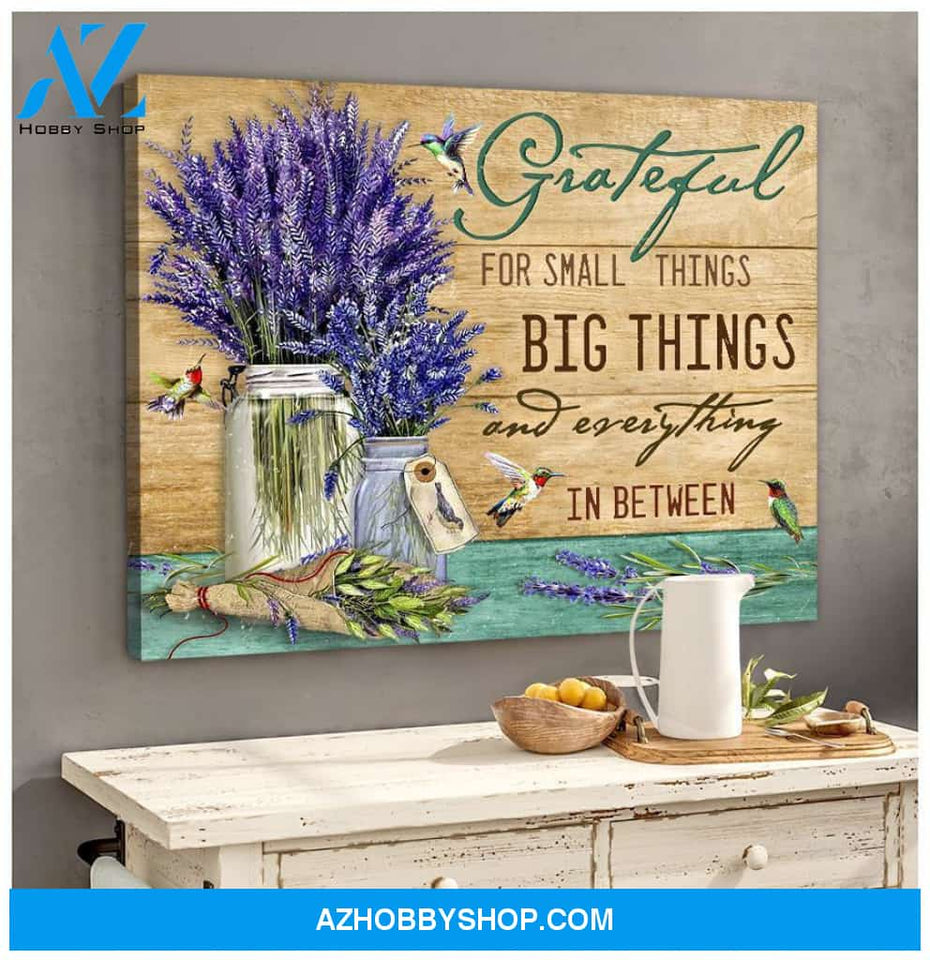Hummingbird Grateful Poster Canvas Wall Decor Visual Art