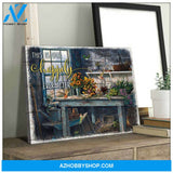 Hummingbird Happily Premium Canvas Wall Art