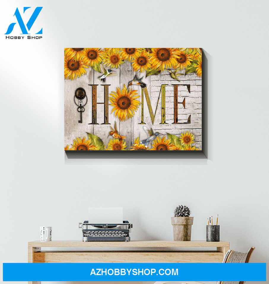 Hummingbird Home Canvas Wall Art