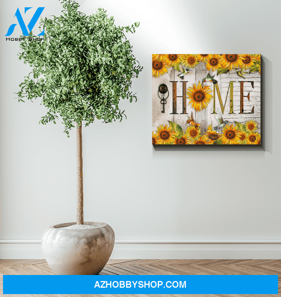Hummingbird Home Canvas Wall Art