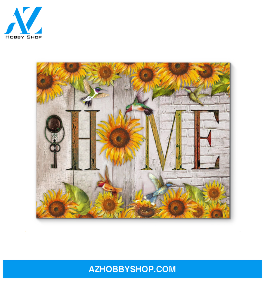 Hummingbird Home Canvas Wall Art