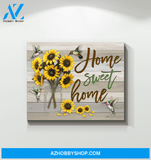 Hummingbird Home Sweet Home Canvas Wall Art