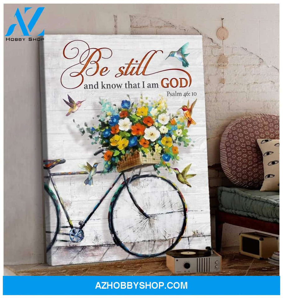Hummingbird I am a God Premium Wall Art Canvas