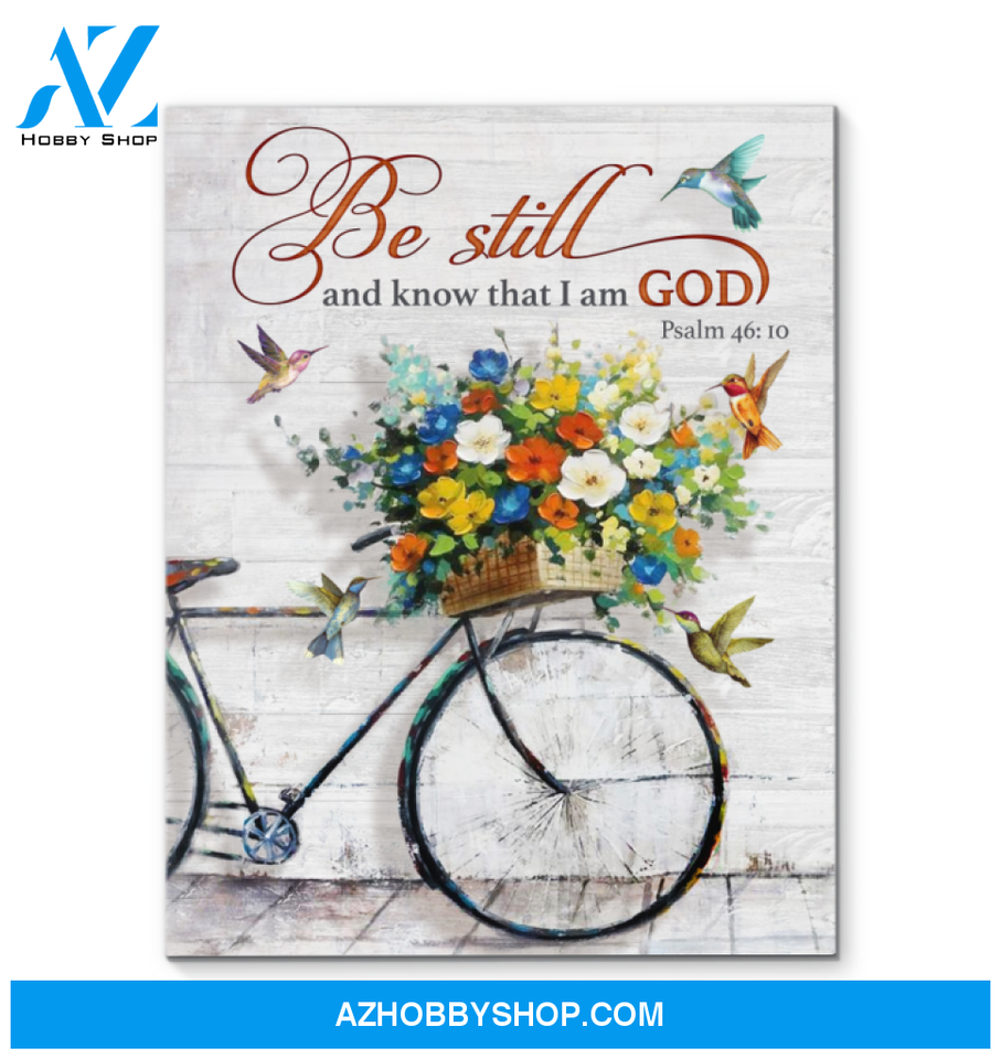 Hummingbird I am a God Premium Wall Art Canvas