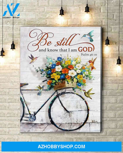 Hummingbird I am a God Premium Wall Art Canvas