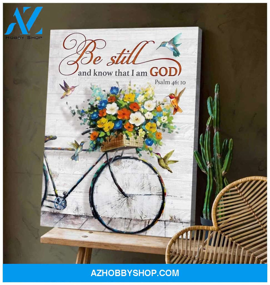 Hummingbird I am a God Premium Wall Art Canvas