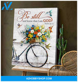 Hummingbird I am a God Premium Wall Art Canvas