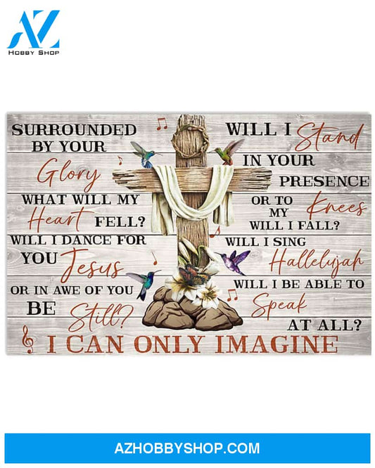 Hummingbird - I Can Only Imagine Easter Canvas Wall Art, Wall Decor Visual Art, Canvas Decor