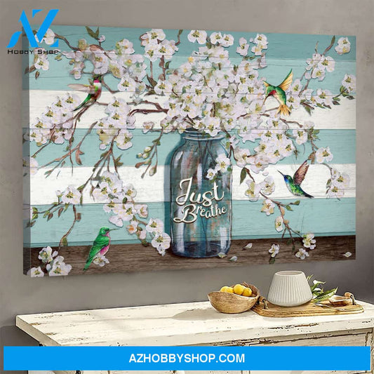Hummingbird I choose Joy Poster Canvas Wall Decor Visual Art