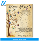 Hummingbird I Never Left You Canvas Wall Art