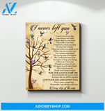 Hummingbird I Never Left You Canvas Wall Art