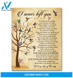 Hummingbird I Never Left You Canvas Wall Art