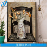 Hummingbird It Is Well With My Soul Canvas And Poster, Wall Decor Visual Art