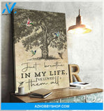 Hummingbird Just Breathe In My Life Canvas Wall Art