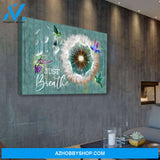 Hummingbird Just Breathe Premium Canvas Wall Art