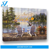 Hummingbird Just Breathe Premium Canvas Wall Art