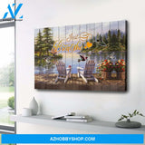 Hummingbird Just Breathe Premium Canvas Wall Art