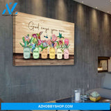 Hummingbird & King Protea God Says You Are Wall Art Canvas