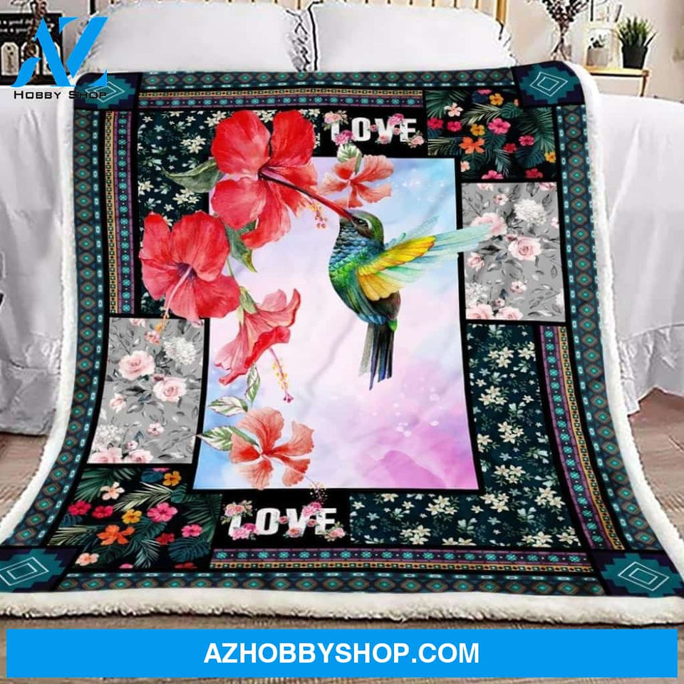 Hummingbird Lover 1 Fleece Blanket