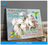 Top #65 Hummingbird Making Memories Canvas Wall Art, Wall Decor Visual Art