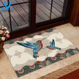 Hummingbird Mandala Indoor And Outdoor Doormat Warm House Gift Welcome Mat Gift For Hummingbird Lovers