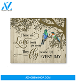 Hummingbird Memorial Premium Wall Art Canvas - Those We Love Don't Go Premium Canvas