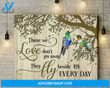 Hummingbird Memorial Premium Wall Art Canvas - Those We Love Don't Go Premium Canvas