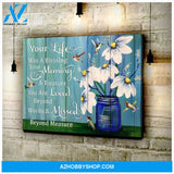 Hummingbird Memorial Premium Wall Art Canvas - Your Life Was a Blessing Premium Canvas