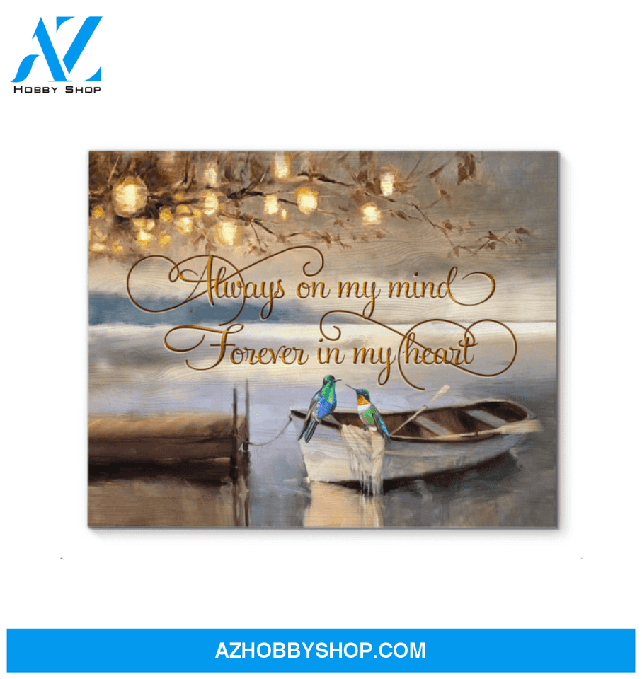 Hummingbird Memorial Wall Art Canvas