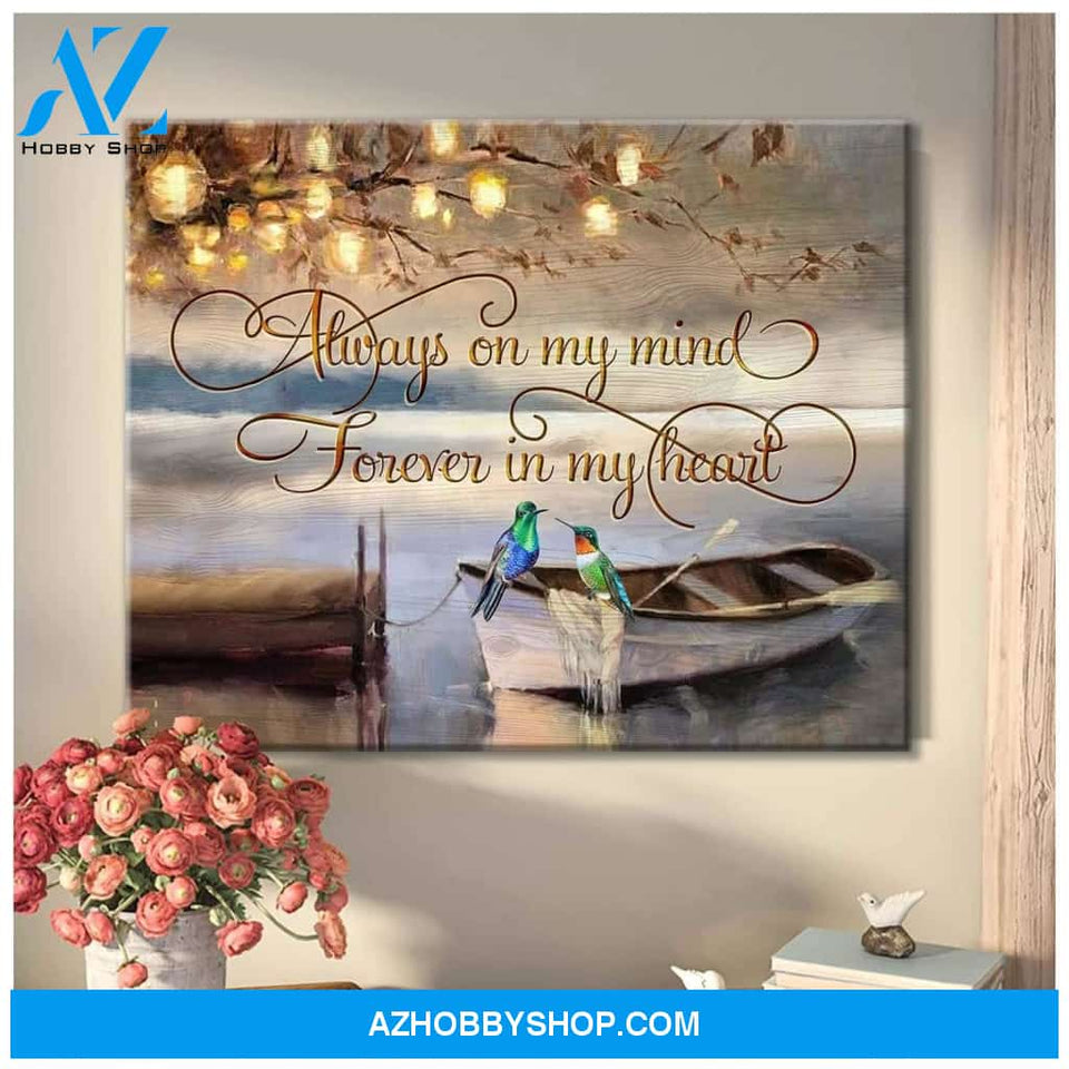 Hummingbird Memorial Wall Art Canvas