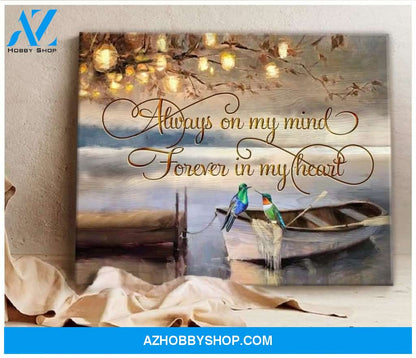 Hummingbird Memorial Wall Art Canvas