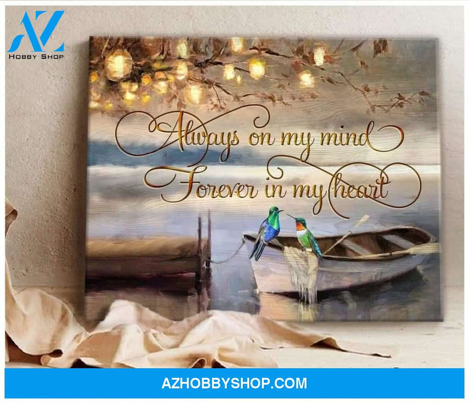 Hummingbird Memorial Wall Art Canvas