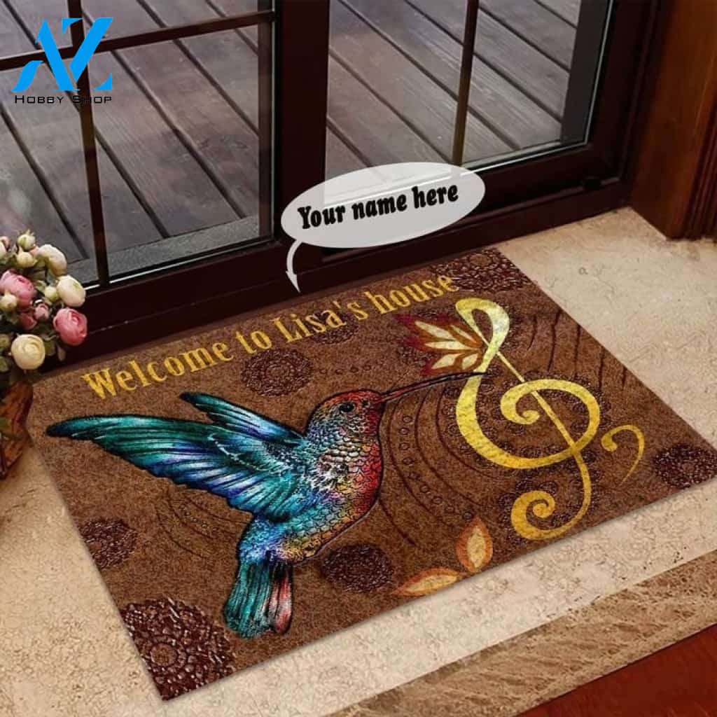 Hummingbird Personalized MMC3010219 Doormat